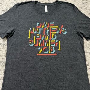 🎸 '18 Dave Matthews Band Mulyi Dimension Color Soft 2 Side Summer Tour DMB Tee